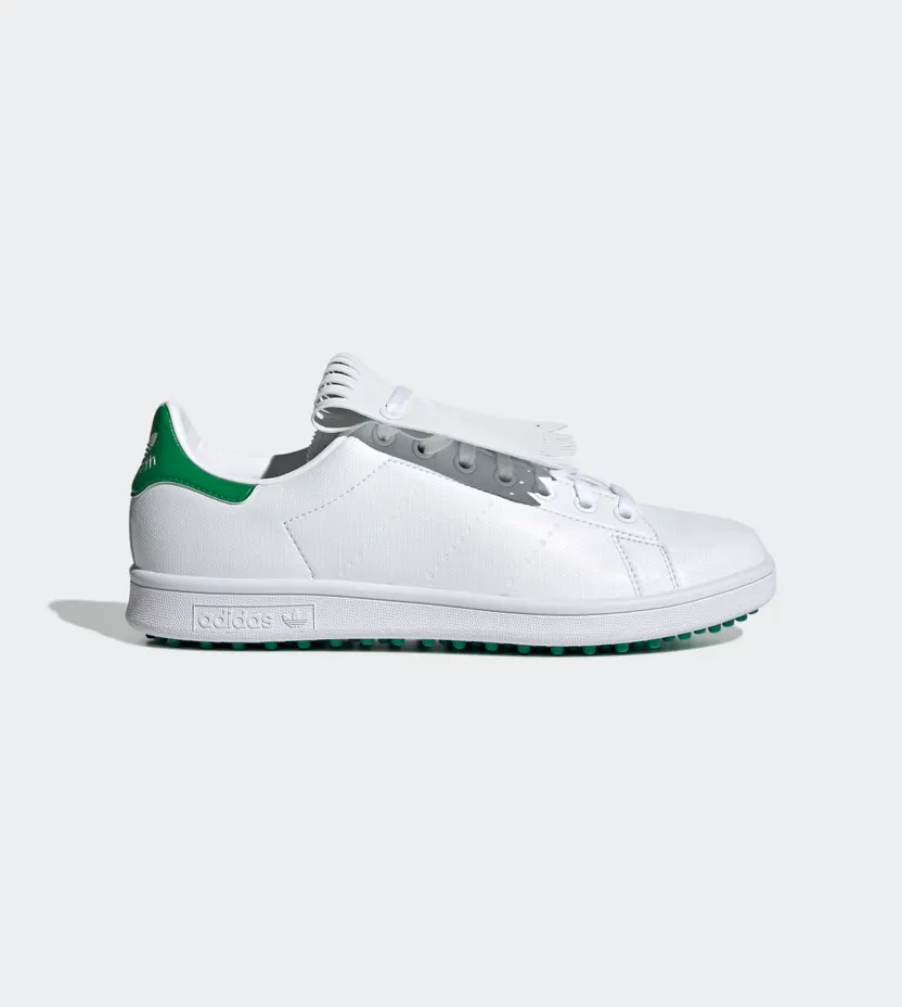 adidas Stan Smith Primegreen Special Edition Spikeless Golfschoenen Cloud White / Green / Cloud White (Q46252)