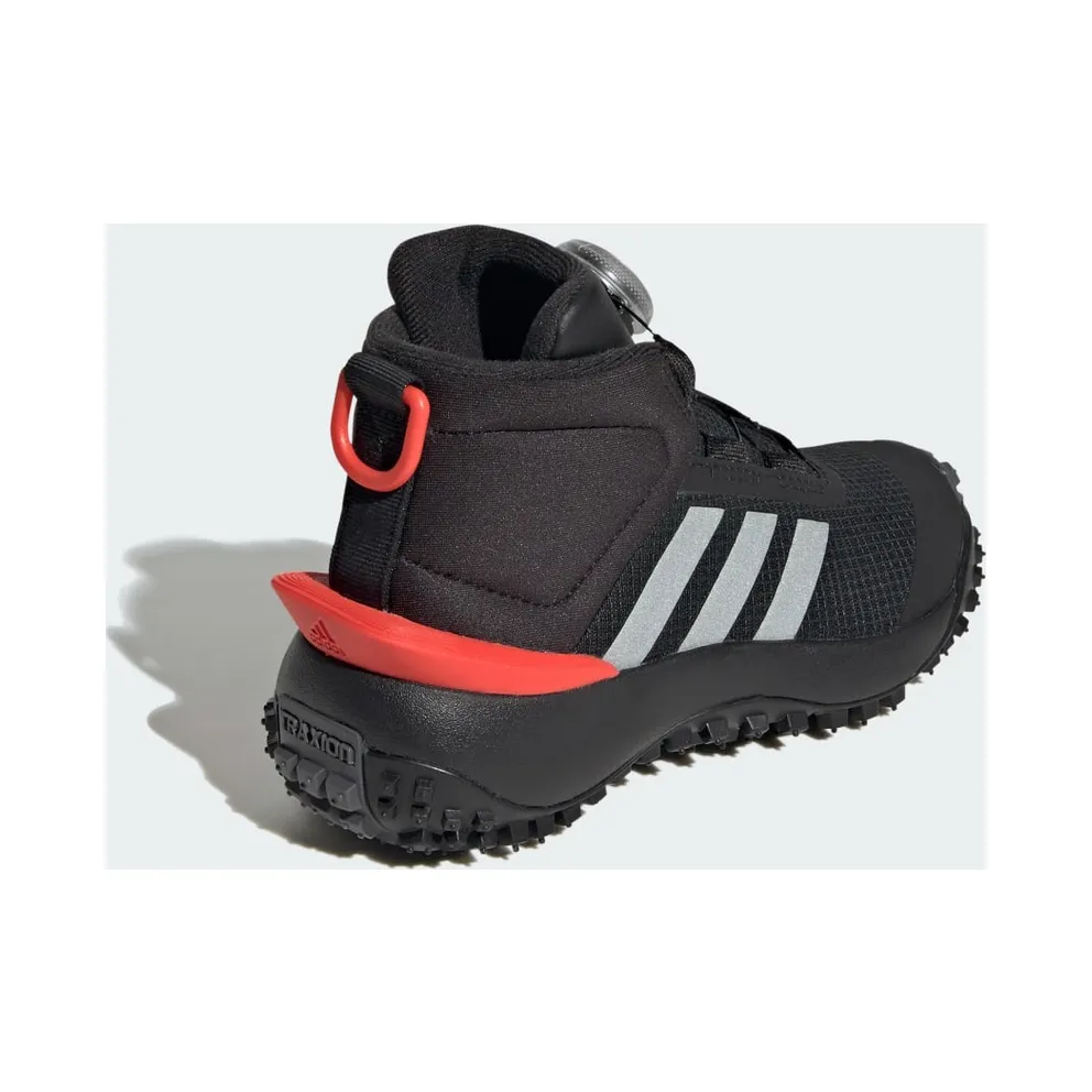 Adidas Fortatrail Kids Core Black / Silver Metallic / Bright Red (IG7262)
