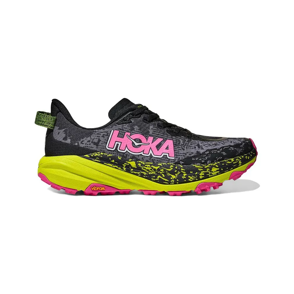 Hoka One Speedgoat 6 Black Neon Citrus (1147811-BNNH)