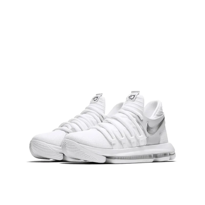 Nike KD 10 Still KD (GS) White/Chrome-Pure Platinum (918365-100)