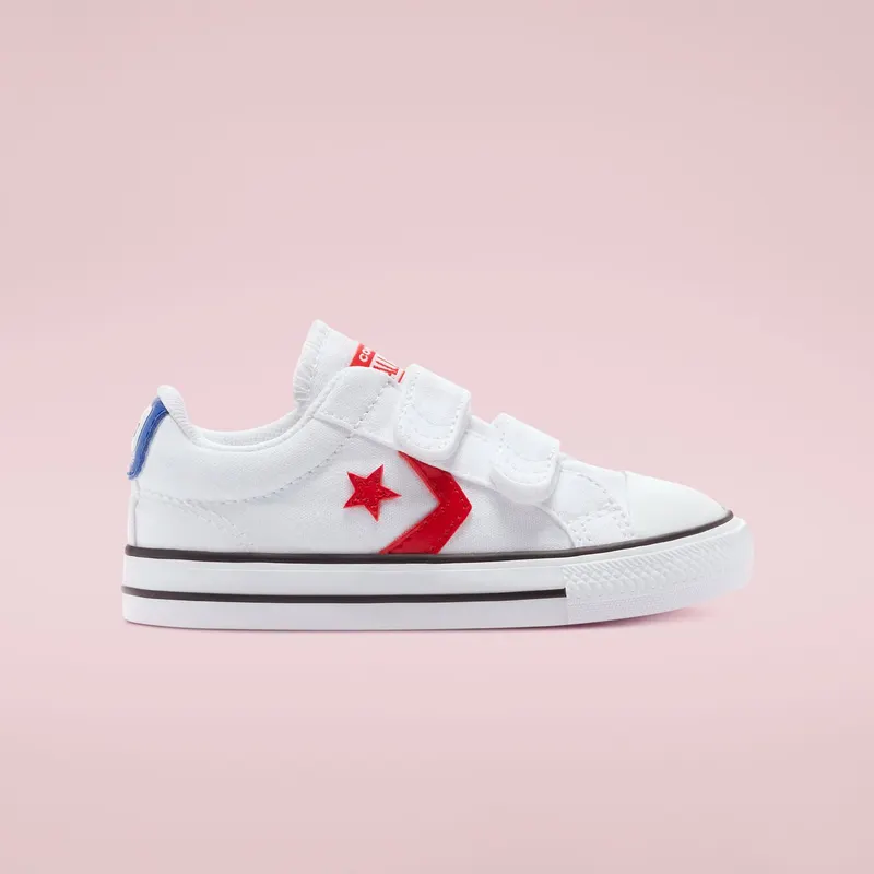 Converse Varsity Canvas Easy-On Star Player Low Top White/university Red/blue (770228C)