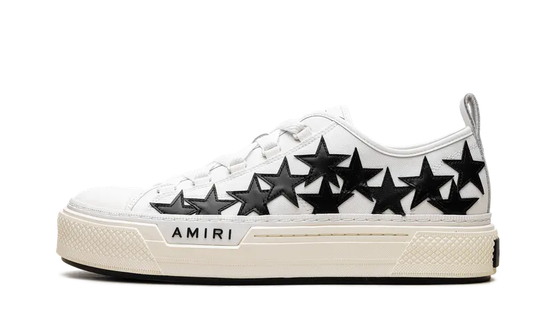 Amiri Stars Court Low “WHITE / BLACK” (PXMFS004-111)