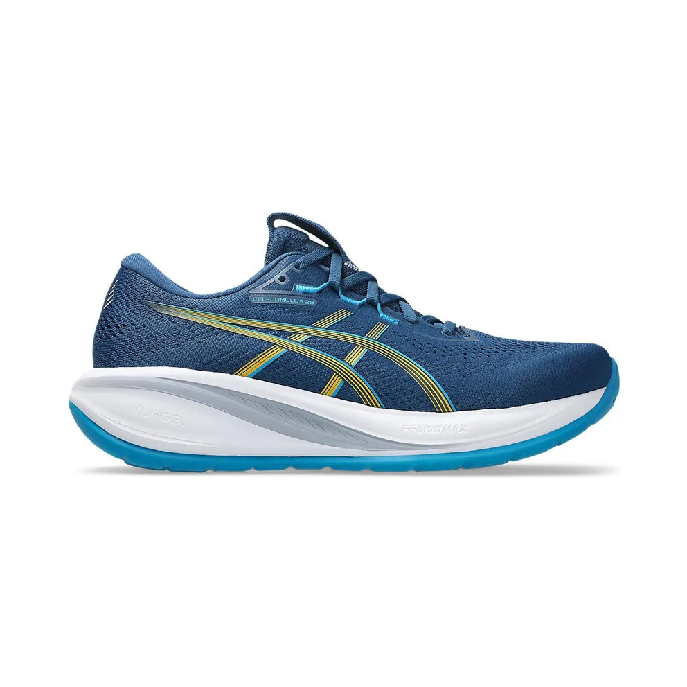 ASICS GEL-CUMULUS 28 “Twilight Blue / Yamabuki” (1011C143-403)