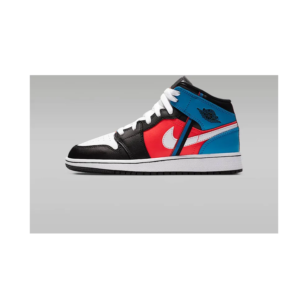 Air Jordan 1 Mid Blue Crimson (2020) (CV4891-001)