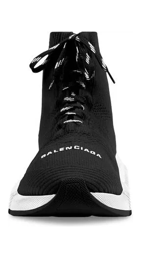 Balenciaga Speed 2.0 Lace Up Black White SS21 (W) (617214W2DB21015) (2)