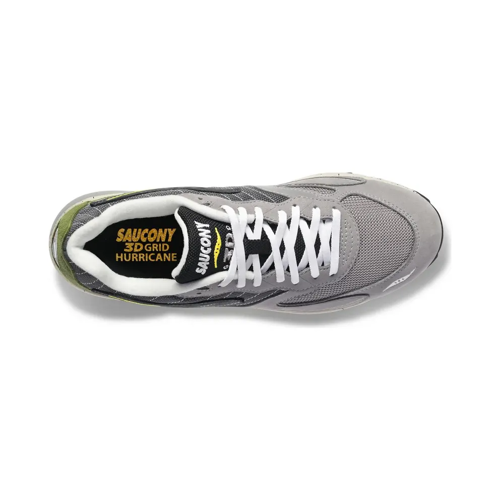 Saucony 3D Grid Hurricane Premium Dark Grey Olive Green (S70670-1)