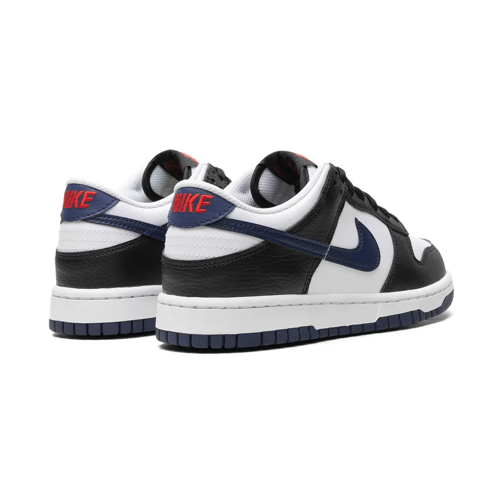 Nike Dunk Low “Black / White / University Red / Midnight Navy” (HJ9202-001)