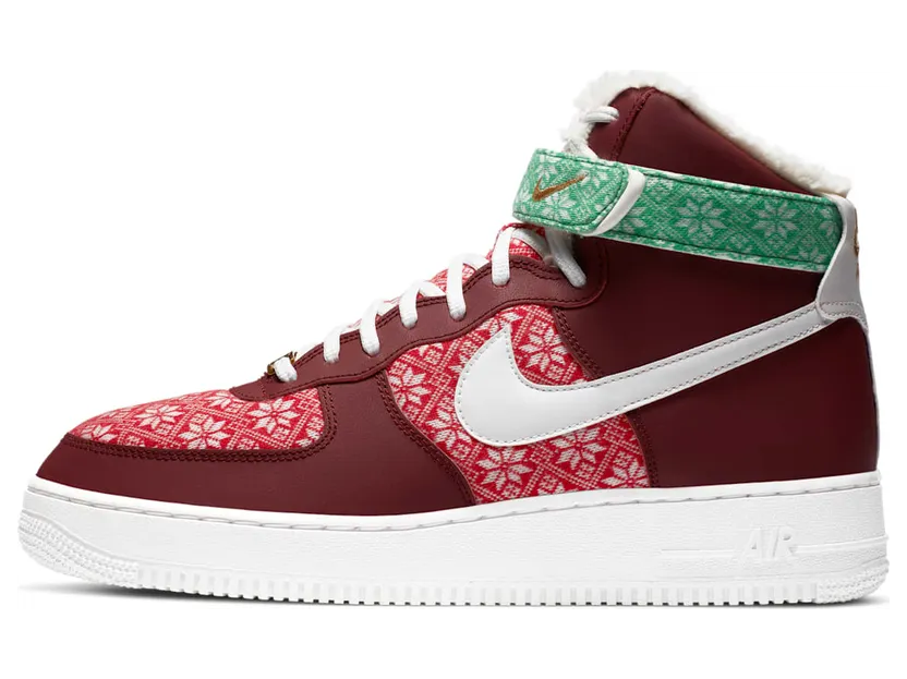 Nike Air Force 1 High ‘Christmas Sweater’ (DC1620-600)