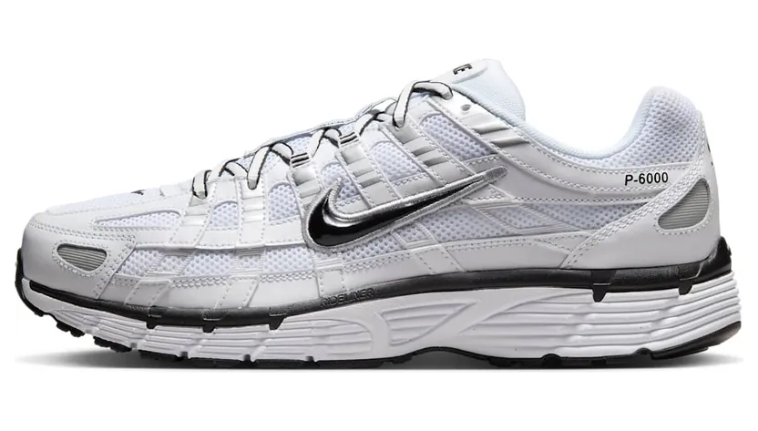 Nike P-6000 “White Metallic Silver Black” (CD6404-107)