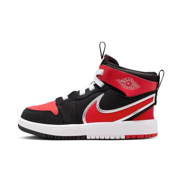Jordan 1 Mid RM EasyOn Black White University Red (FQ1282-006)