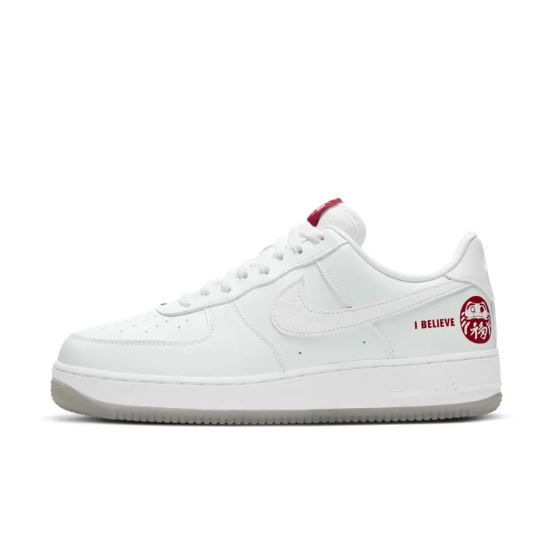 Nike Air Force 1 Low Daruma I Believe White/White/Red (DD9941-100)