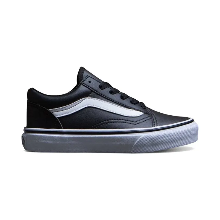Vans Old Skool Black White Leather (VN08HBNQR)