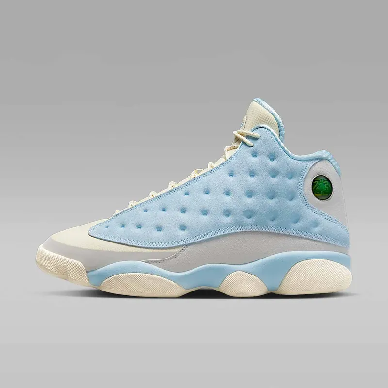 Air Jordan 13 Retro SoleFly – I’d Rather Be Fishing “Muslin / Light Smoke Grey / Gum Light Brown / Celestine Blue” (DX5763-100)