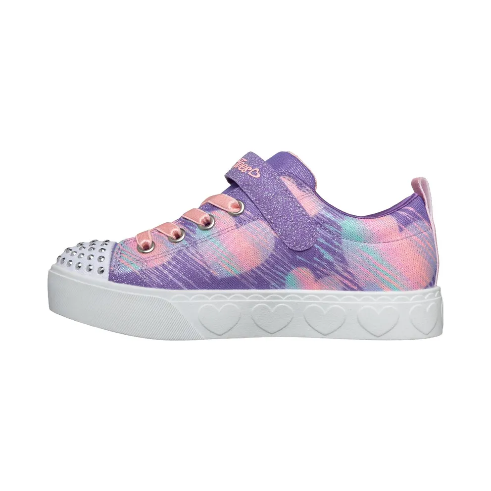 Skechers Twinkle Toes: Heart Steps – Heart Sketch Sneaker Purper