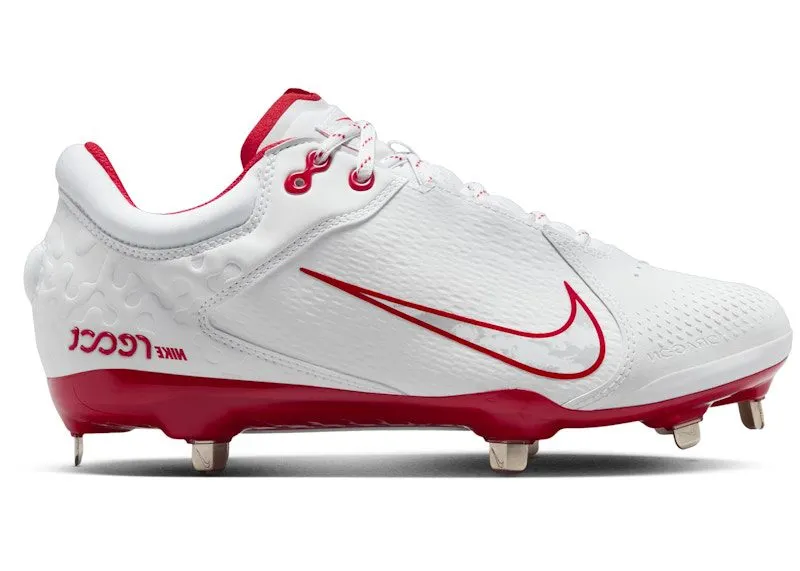 Nike Hyperdiamond 4 Elite White Pure Platinum University Red (FZ0923-104)
