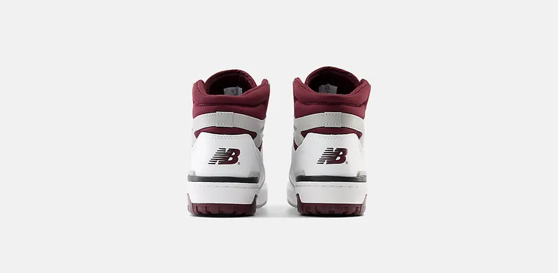 New Balance 650 White Burgundy Raincloud (BB650RCH)