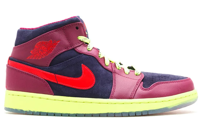 Air Jordan 1 Mid YOTS ‘Year Of The Snake’ Blcknd Bl/Hypr Rd-Rspbrry Rd-V (621288-466)
