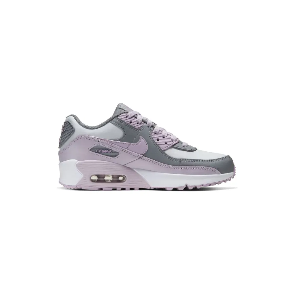 Nike Air Max 90 Leather Particle Grey Iced Lilac (GS) Particle Grey/Iced Lilac-Photon Dust-White (CD6864-002)