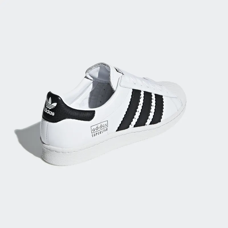 adidas Superstar 80s Enlarged Stripes White Running White/Core Black/Crystal White (CG6496)