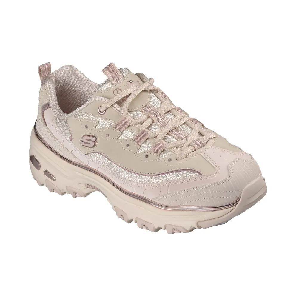 Skechers D’Lites – Chrome Wave Sneaker Natuurlijk