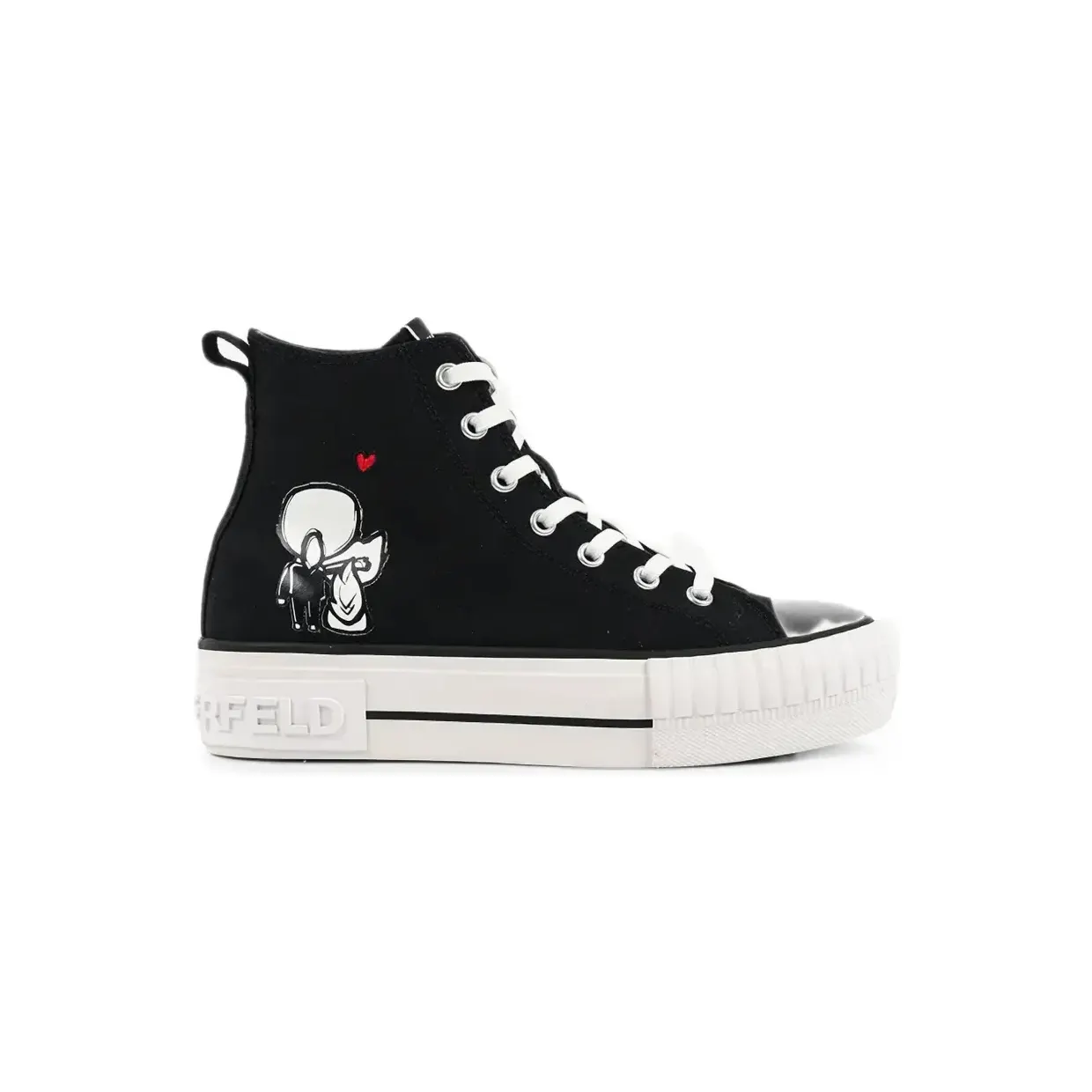 Karl Lagerfeld Kampus Max High-Top-Sneakers “Black” (KL60456A900)