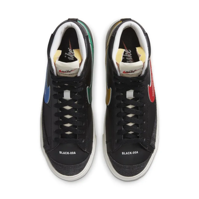 Nike Blazer Mid 77 Color Code Black (W) Black/Blue-Red-Green (DA2142-046)