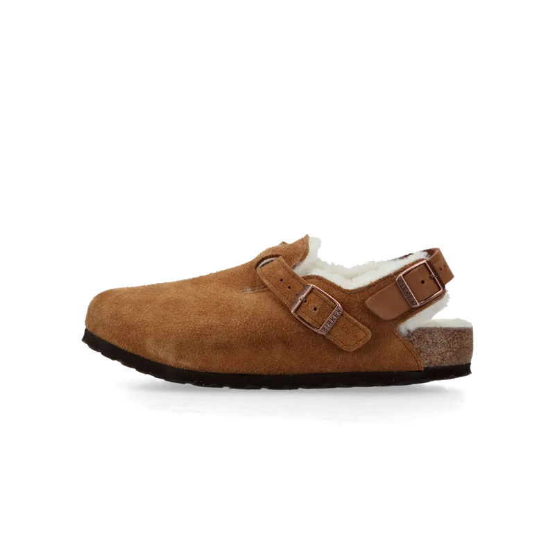Birkenstock Tokio Inside Shearling Suede Leather/Fur “Mink” – 1028374
