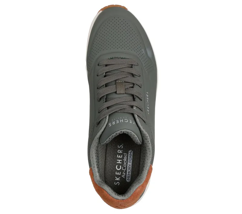 Skechers UNO – Suited On Air Sneaker Olijf