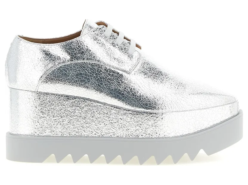 Stella McCartney Elyse Wedges “Silver” (810479E003118000)