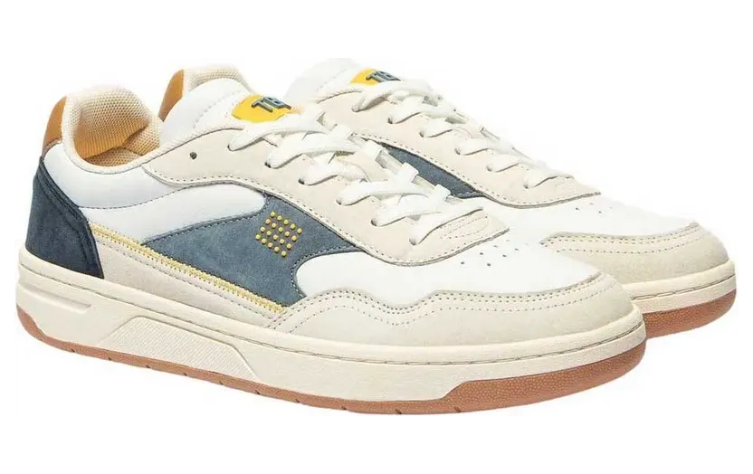 TBS sneaker wit/denim (ALMERIO-N8K77)
