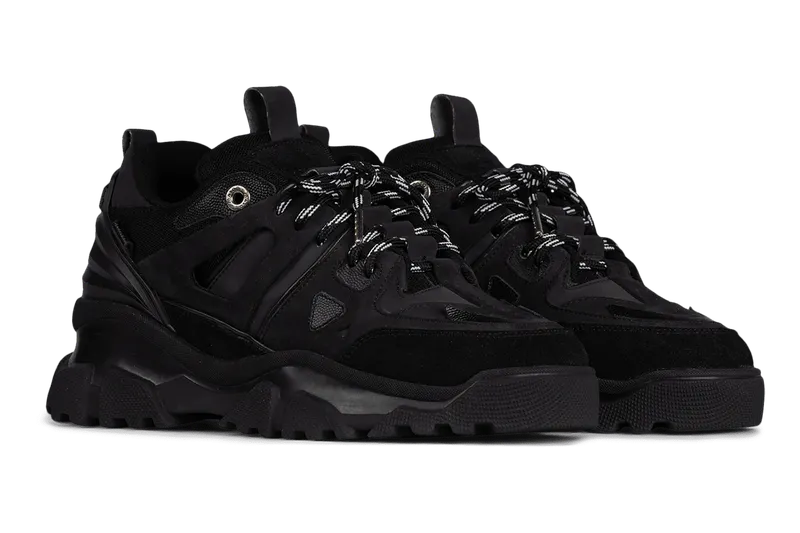 Mason Garments Genova 2 Leather/Nubuck/Suede/Mesh/Reflective Black (NOS-5B)