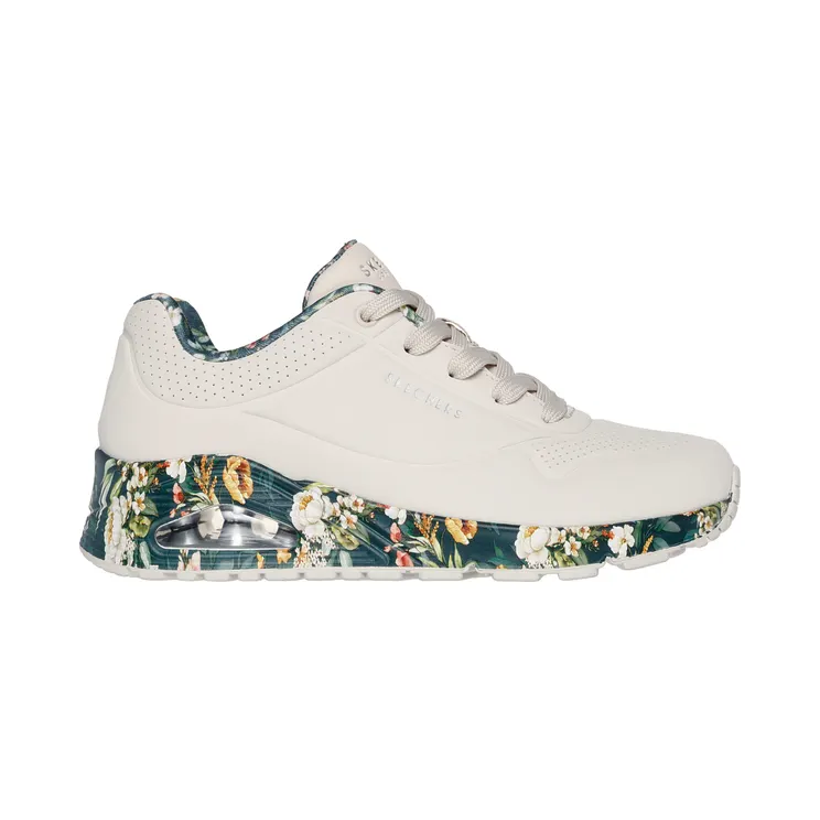Skechers Uno – Majestic Garden – Natuurlijk / Multi – “Beige” (155583 NTMT)
