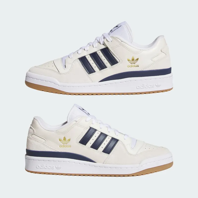 Adidas Forum Low Chalk White / Collegiate Navy / Cloud White (HQ9422)