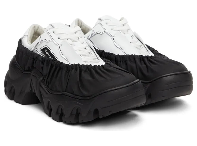 Rombaut SSENSE Exclusive Black & White Boccaccio II Sneakers (PTSEA290FEL) (4)