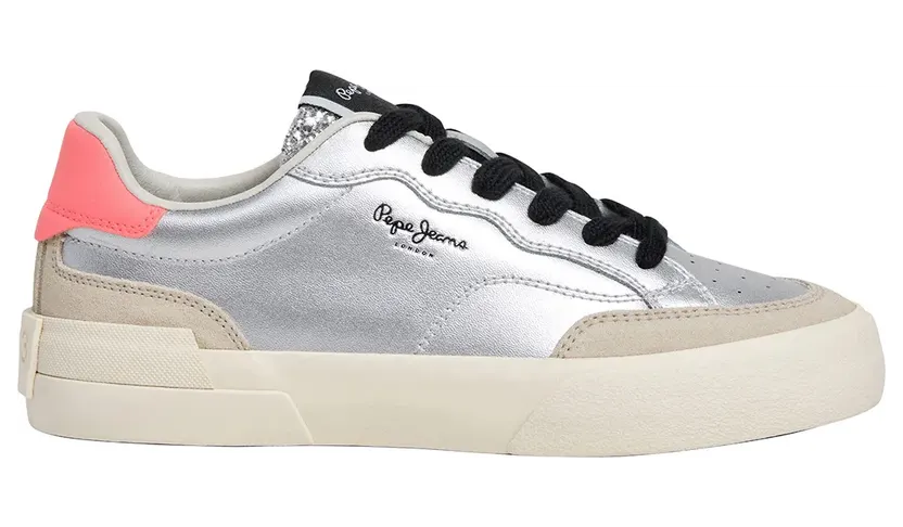 Pepe Jeans PèPè sneaker Beige / Zilvergrijs / Lichtroze (PLS300010-914)
