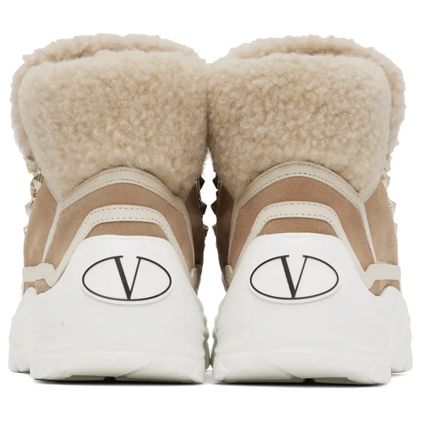 Valentino Garavani Beige Suede Gumboy VA5 Camel Rose/Light (1W2S0FE7VYB) (2)