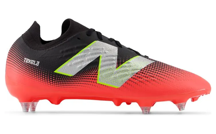 New Balance Tekela Magia V4+ Low Laced SG Black Energy Red Metallic Silver (ST2SLR45)