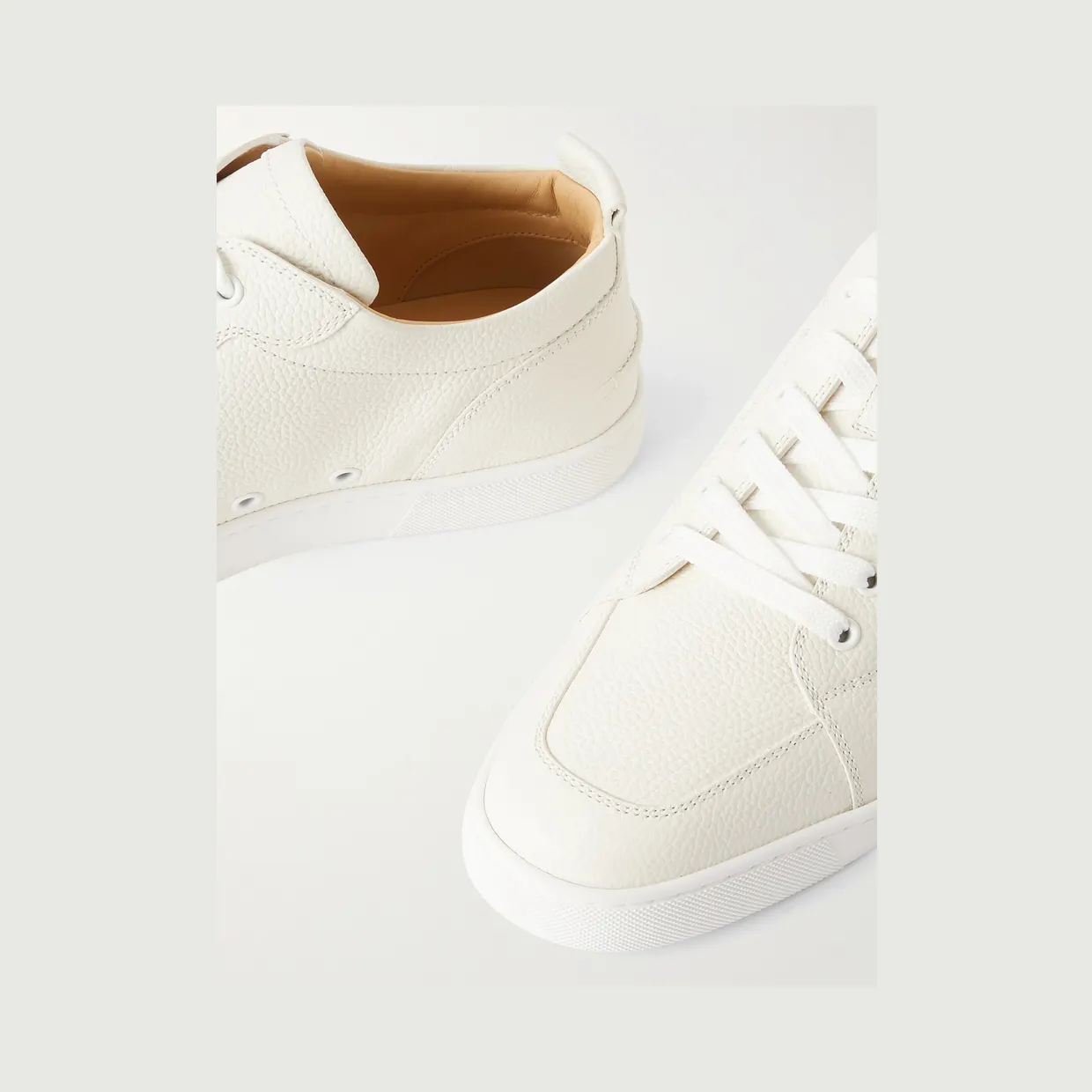 Christian Louboutin Rantulow Full-Grain Leather Sneakers White (3250203) (5)