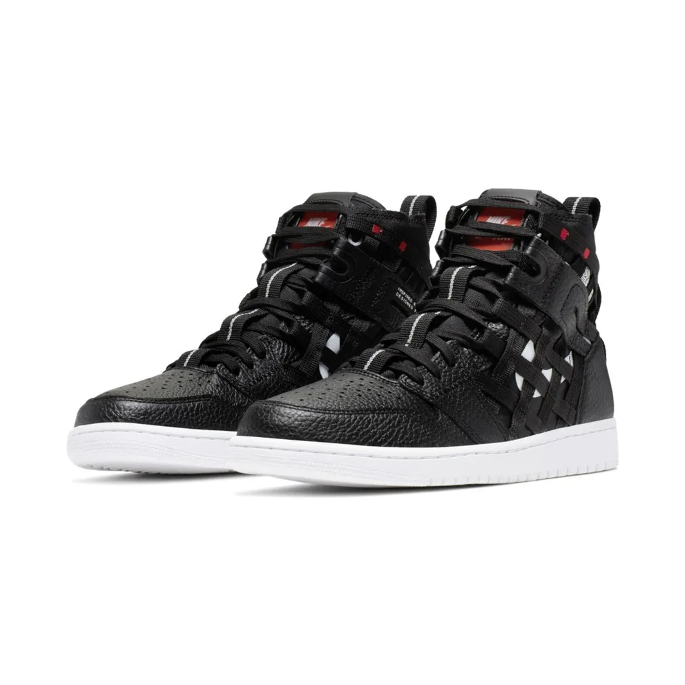 Jordan 1 Cargo Black White Black/White-Metallic Silver-Orange Blaze-University Red (CD6757-001)