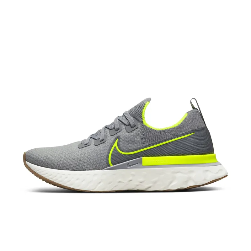 Nike React Infinity Run Flyknit Particle Grey Particle Grey/Wolf Grey-Sail-Volt (CD4371-008)