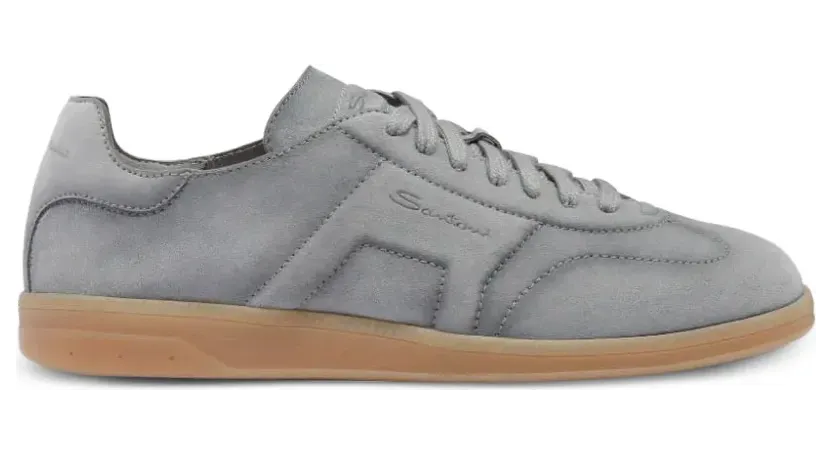 Santoni aus Wildleder -Print “Grey” (MBPL22072ATTTSE2)