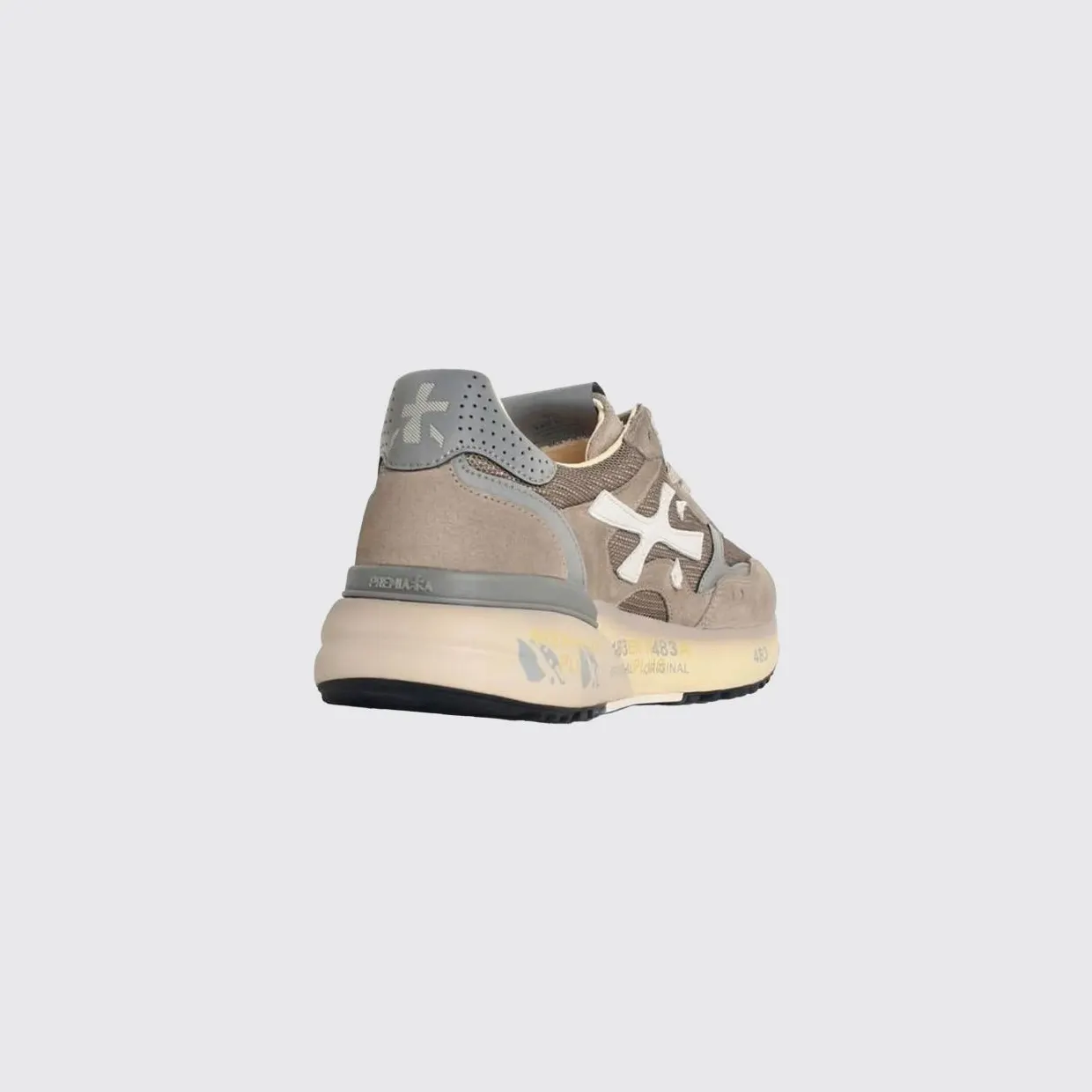 Premiata Mick Suede and Nylon Sneakers Brown (MICK8118) (2)