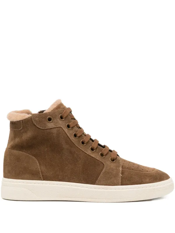 Giuseppe Zanotti High-Top-Sneakers mit Schnürung – Braun (RU50008)