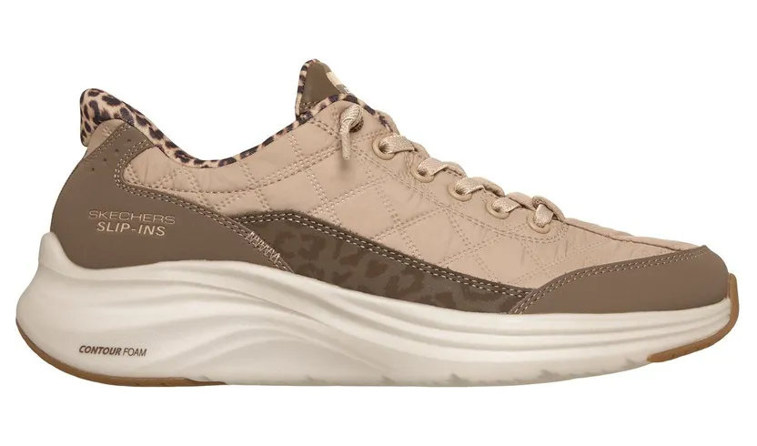 Skechers Slip-ins: Contour Foam – Cozy Fit Leopard Dream – Bruin – “Bruin” (150419 BRN)