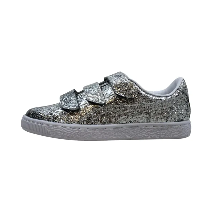 Puma Basket Starp Glitter “Silver” (364070-01)
