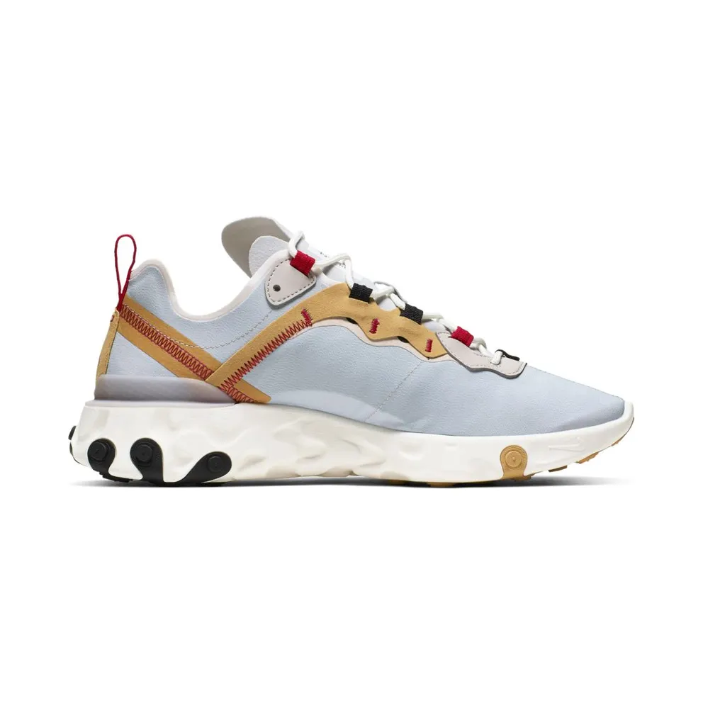 Nike React Element 55 Pure Platinum Club Gold Red Pure Platinum/Club Gold-Desert Sand (CK6682-001)