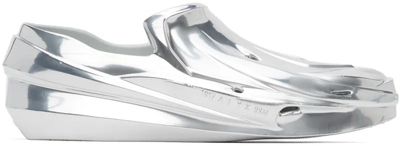 1017 ALYX 9SM Silver Mono Slip-On Sneakers (AAUSN0025OT03.F21)