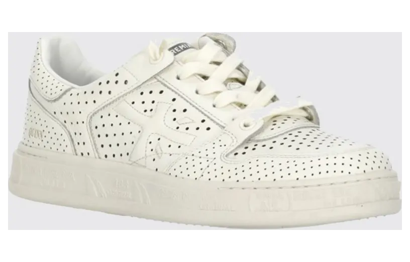 Premiata Quinnd Perforated Leather Sneakers White (QUINND8251)