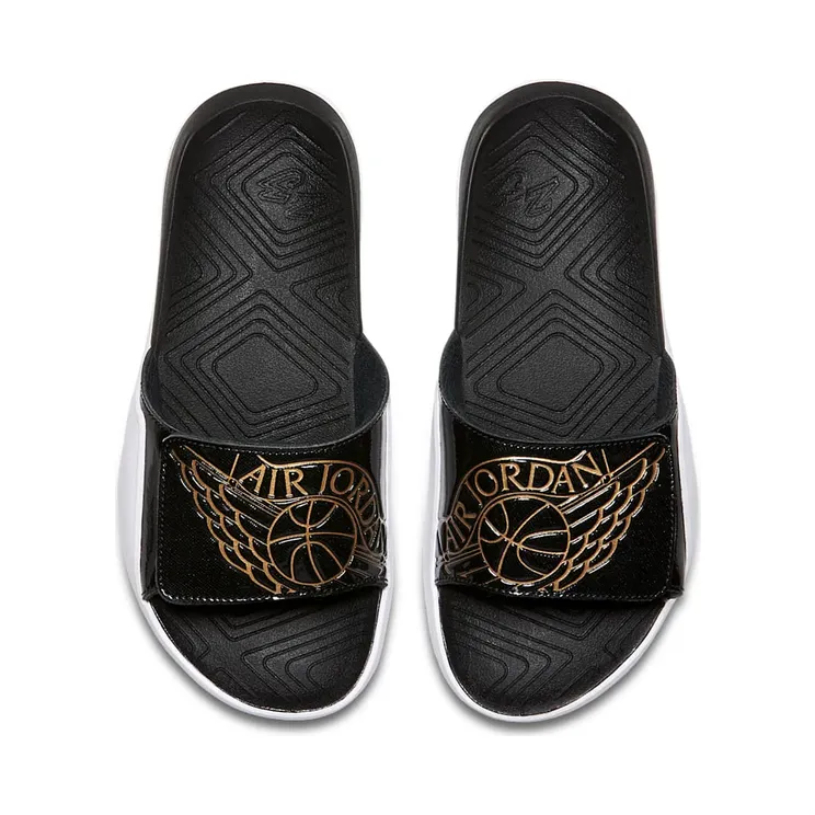 Jordan Hydro 7 Black Metallic Gold White (GS)