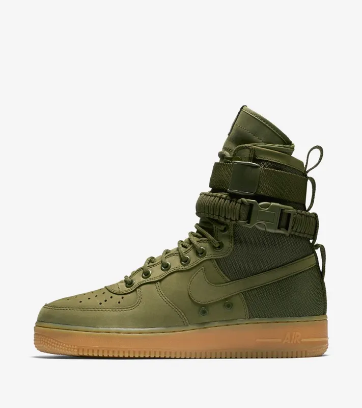 Nike SF Air Force 1 Faded Olive Faded Olive/Gum-Light Brown (859202-339)